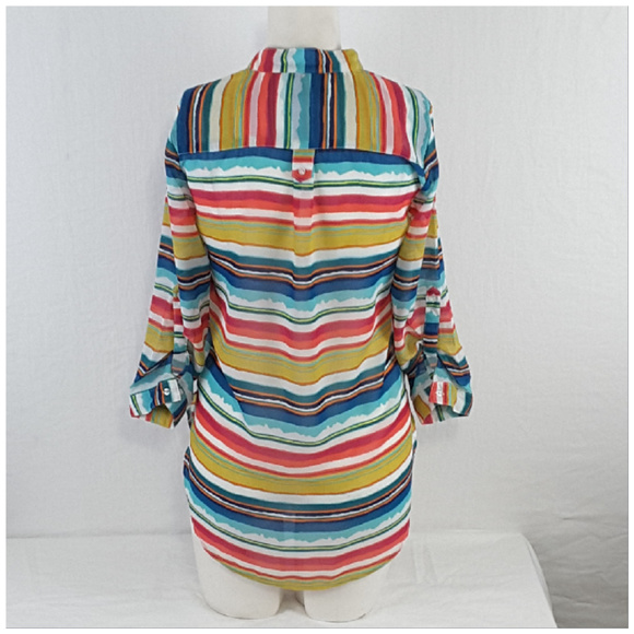 TRUTH, Watercolor Stripes Top, size Small - Picture 4 of 8